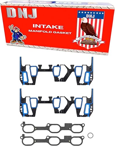 DNJ IG3117 Juego de juntas colector de admisión para Buick, Chevrolet, Oldsmobile, Pontiac Alero, Aztek, Century 3.1L-3.4L V6 12V OHV 189cid