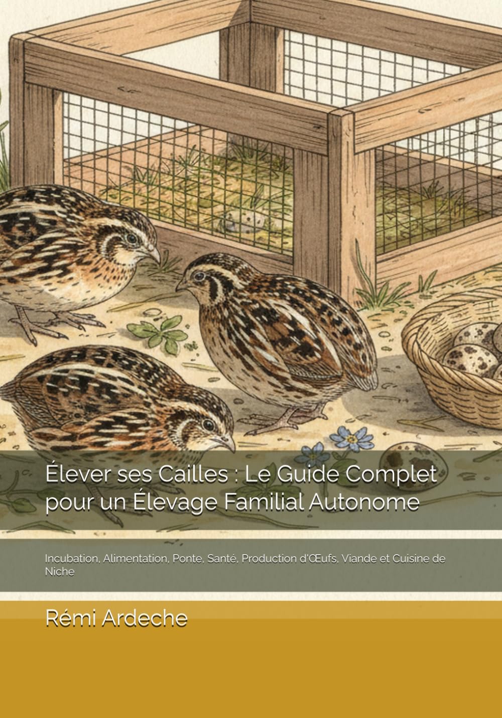 Élever ses Cailles : Le Guide Complet pour un Élevage Familial Autonome: Incubation, Alimentation, Ponte, Santé, Production d'Œufs, Viande et Cuisine de Niche