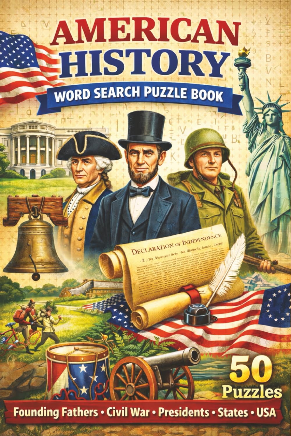 American History Word Search: 500+ words and terms related to American History