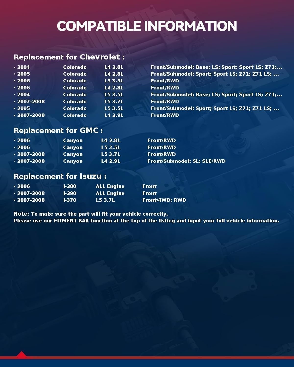 KAX 515106/515107 2PCS Front Wheel Hub Bearing Compatible with Isuzu i-280 2006,W/ABS Wheel Bearing and Hub Assembly