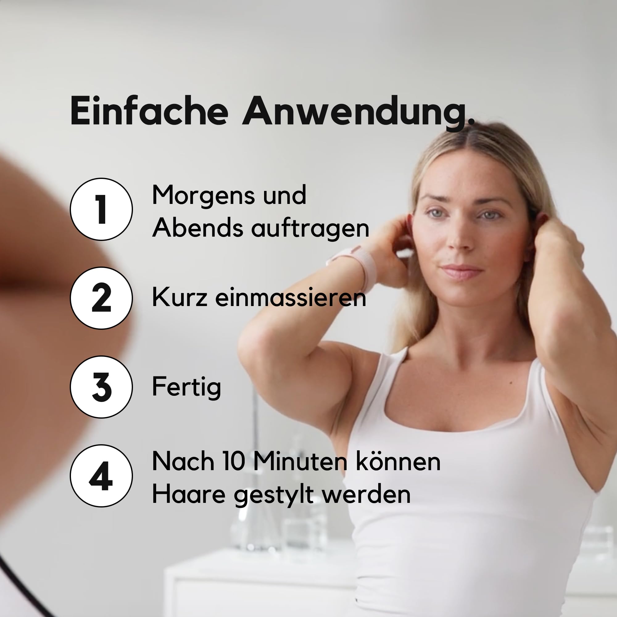 Hair Booster Serum 3x50ml | Haarwachstum Serum 3 Monate mit 2-Desoxy-D-Ribose & Koffein | gegen Haarausfall Frauen & Männer | Pipette | Dermatest Exzellent