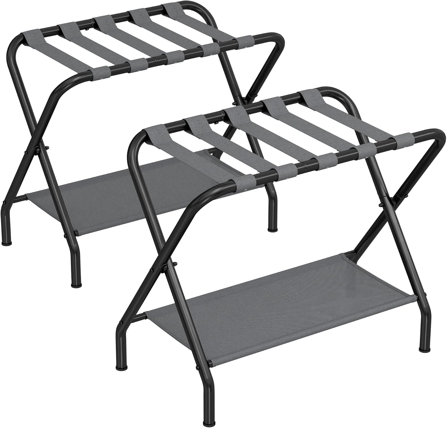 Waissdea 2 Pack Folding Luggage Racks, Steel Suitcase Stand