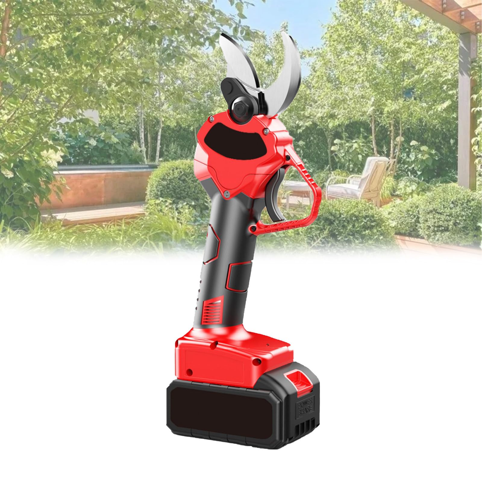 Tijeras De Podar EléCtricas, Podadora De Ramas De áRbol InaláMbrica con BateríA, Kit De Tijeras EléCtricas Livianas con 2 BateríAs Y Cuchillas De Repuesto para JardineríA,40mm(1.6in)