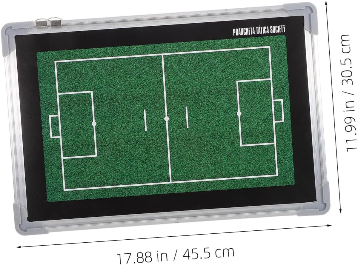 UPKOCH Soccer Coaching Board Football Strategy Aluminum Alloy Dry Erase Writing Board Portable Training Clipboard for Coaches Football Match Planning