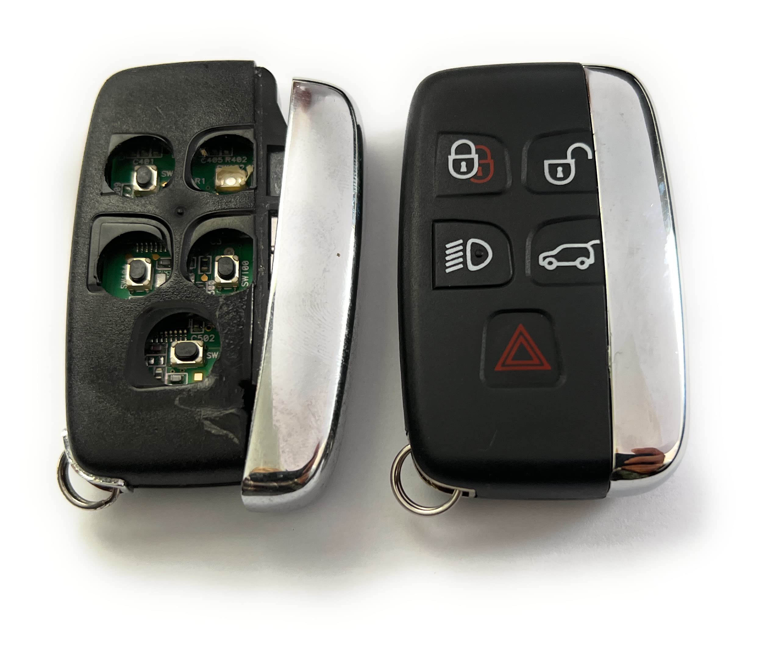 Voucher de servicio de reparación para Land Rover LR4 Range Rover Sport Evoque 5 botones Smart Remote Key Fob Reparación carcasa de repuesto