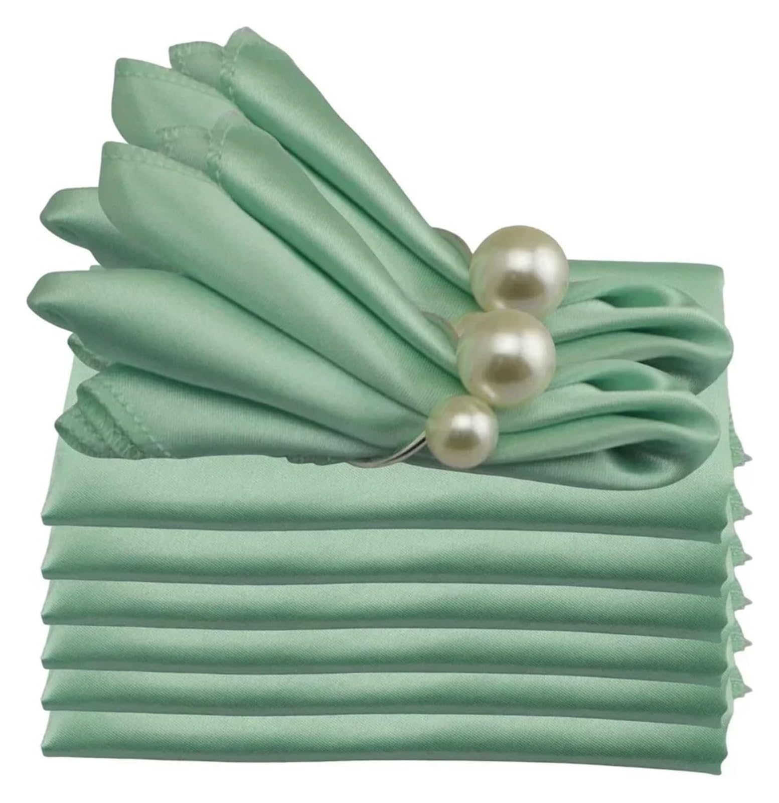 Cotton Table Napkins, Satin Table Napkins 24 Pcs 19x19 Inches Multicolor(Color10)