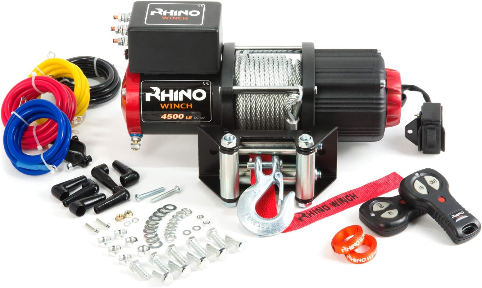 WARN 101570 Handheld Portable Drill Winch with 40 Foot Steel Wire Rope