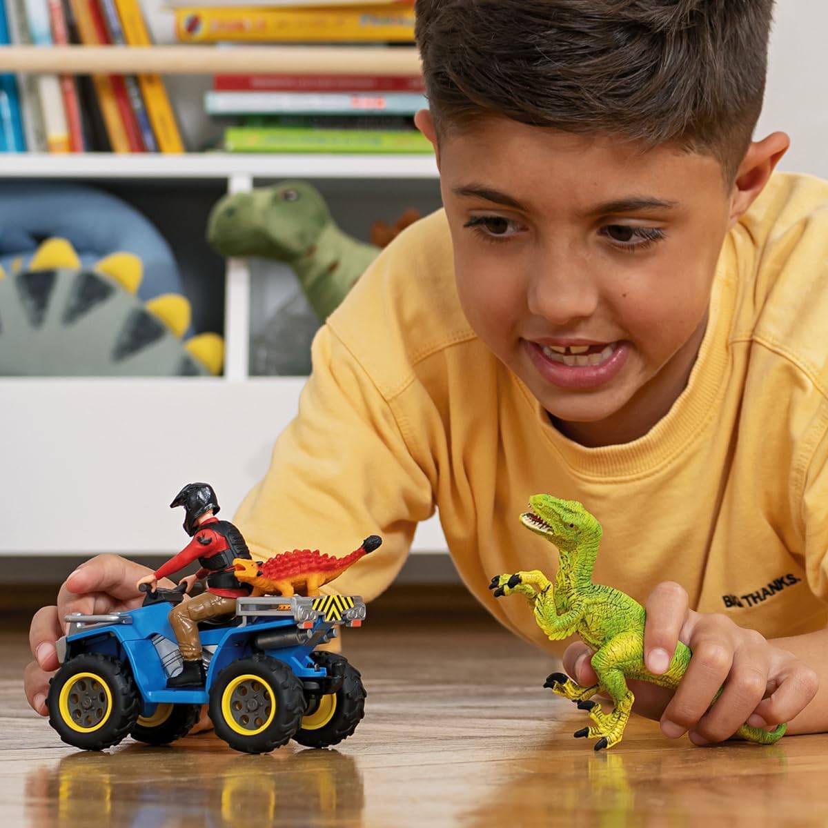 Schleich Dinosaurs | Huida en Quad de un Velociraptor 41466 | 18 Piezas