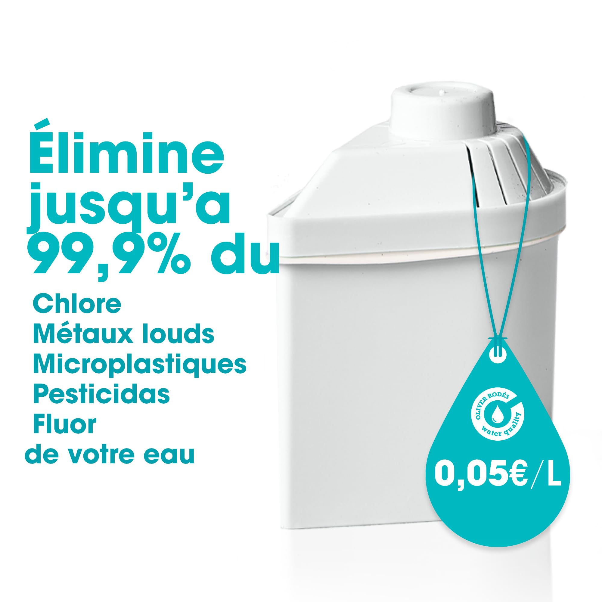 Pack 3 Filtres Alkanatur 400L par Filtre – Eau Alcaline Purifiée Réduit Chlore & Métaux Lourds – Antioxydants Naturels Filtres Sans BPA Compatibles Carafe Filtrante Alkanatur – Longue Durée Écologique