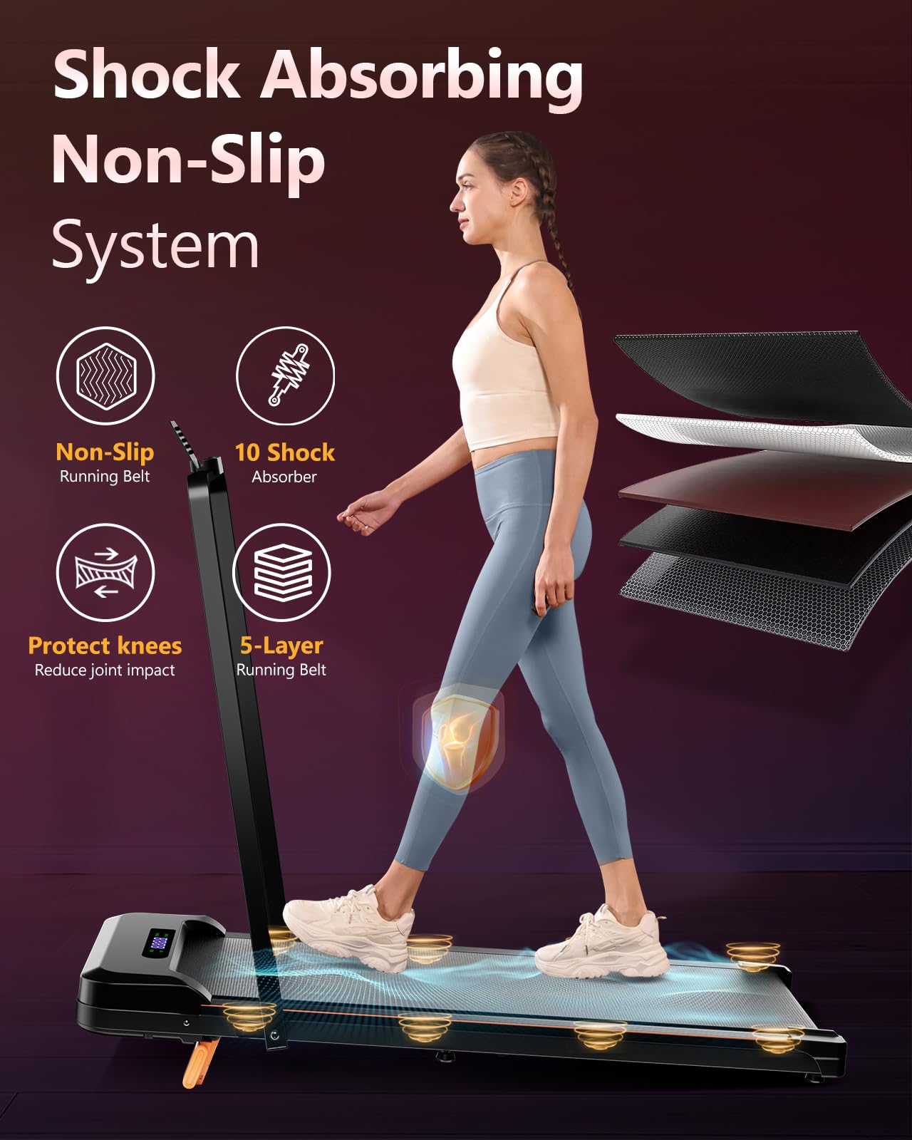 Amazon | ウォーキングパッドトレッドミル 傾斜付き ポータブル