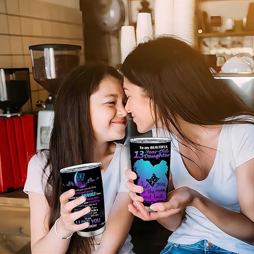 Miniatura 7 de Doskay Regalos para niñas de 13 años, 13 cumpleaños, regalos para niñas de 13 años, vaso de 20 onzas, regalos de cumpleaños de 13 años para niñas,