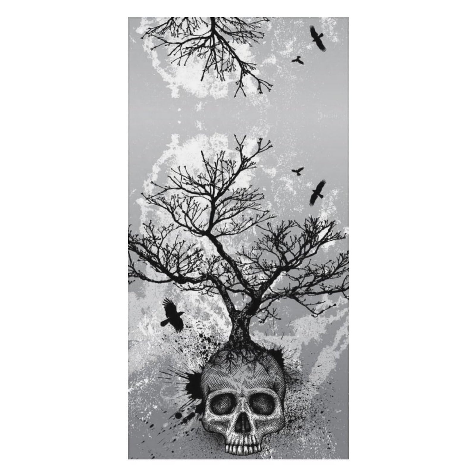 LWORZIIB Beach Towel, Horror Skull Tree Bath Towel, Pool Towel Great for Gym Swimming 80 X 160cm