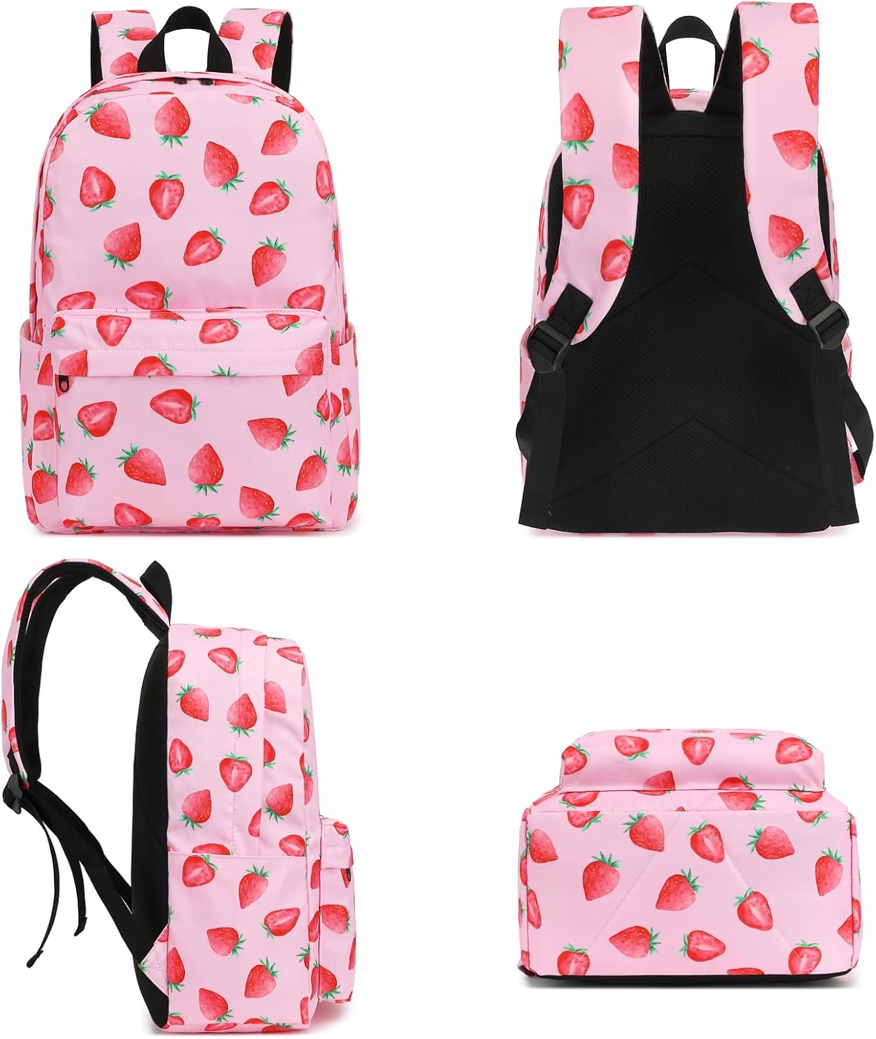 School Backpack for Girls, Kids Teens School Bags Bookbags Set with Lunch Bag Pencil Bag