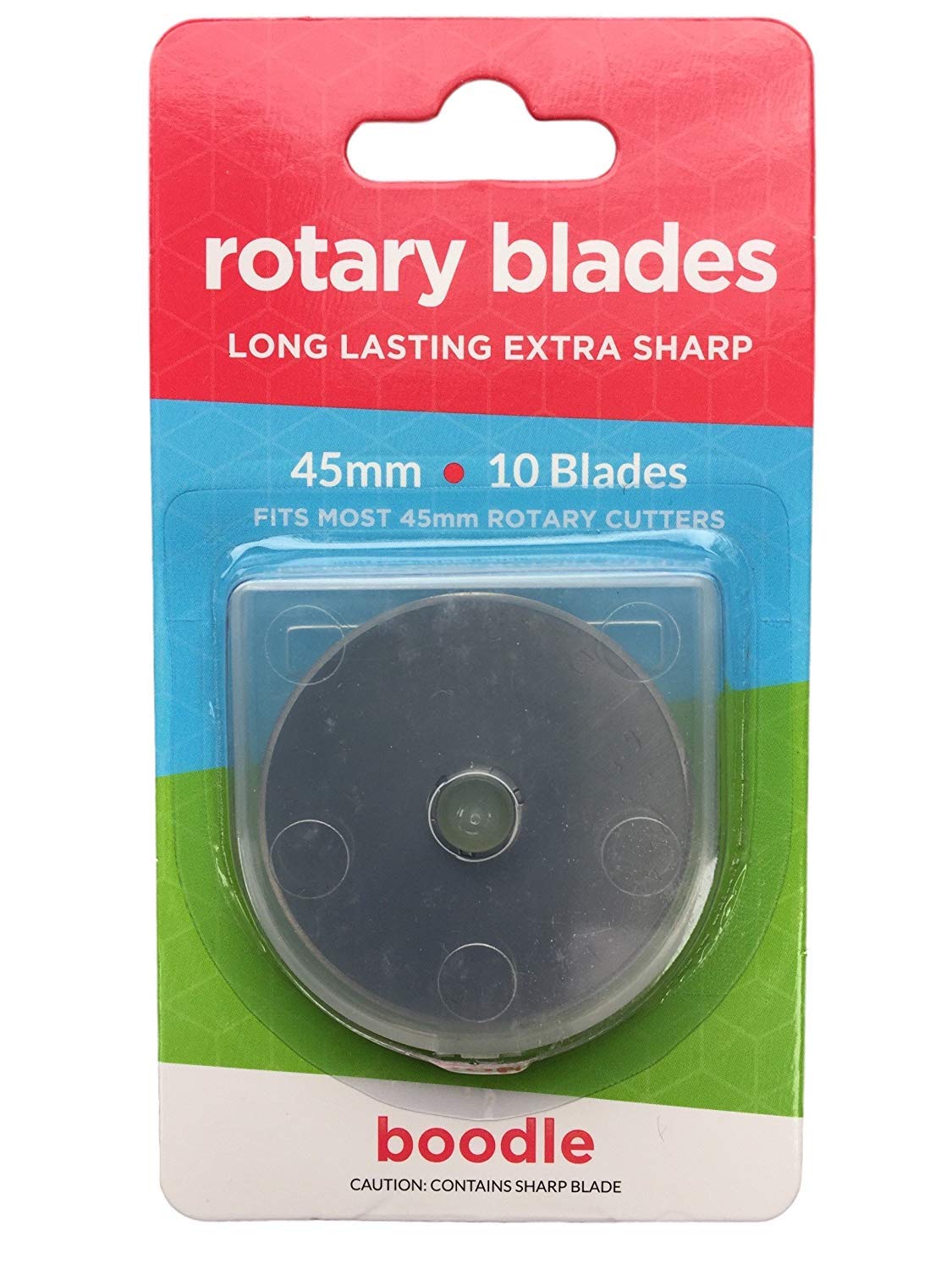 10 x 45mm Rotary Cutter Blades for Olfa Etc SKS-7 Steel by Boodle