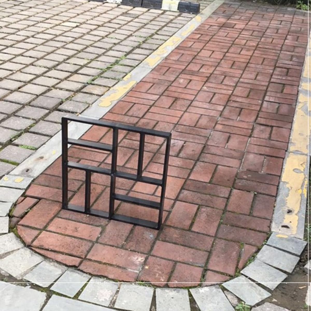 Sewroro Molde para Pavimento de Jardín de 8 Rejillas, Molde para Hacer Losas de Reutilizable, Plástico Duradero para Senderos y Patios, Adecuado para Decoración Exterior