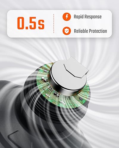 Miniatura 3 de TopTes CT-300 Detector de monóxido de carbono portátil, detector de CO con alarma audible y visual, 0-5000PPM, alarma de CO, pantalla LCD