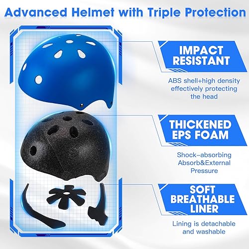 Miniatura 2 de Toddler Helmet - Kids Bike Helmet for Boys & Girls, 3-14 Years, Adjustable, Multi-Sports, Skating, Rollerblading, Scooter