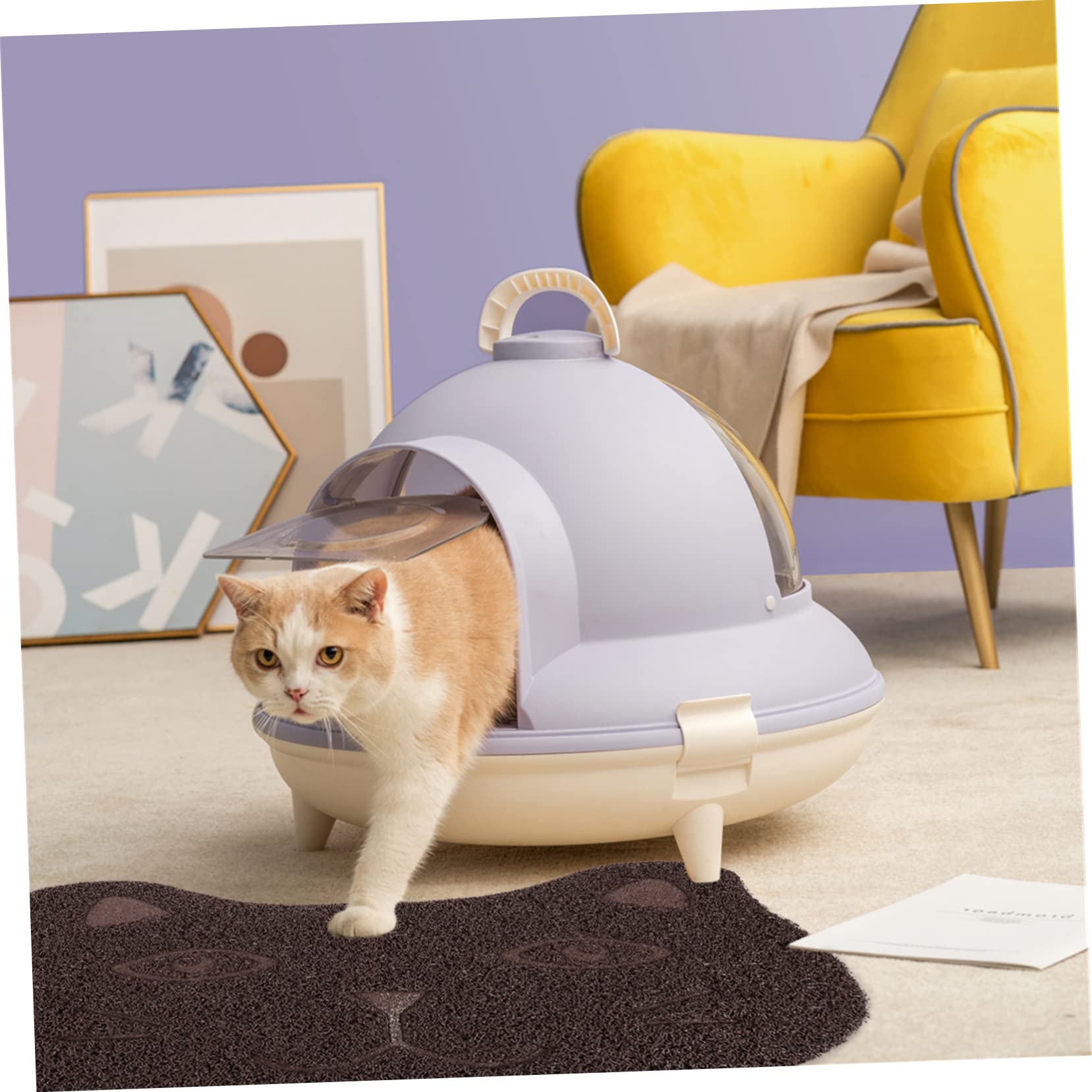 Sosoport 2 Sätze Katzenstreu Matte Katzentrainingsband Welpen Pads Katzenspielzeug Katzenstreu Fangmatte Katzenhängematte Katzenstreu Groß Kratzmatte Für Katzen Pvc 2 Stück * 2