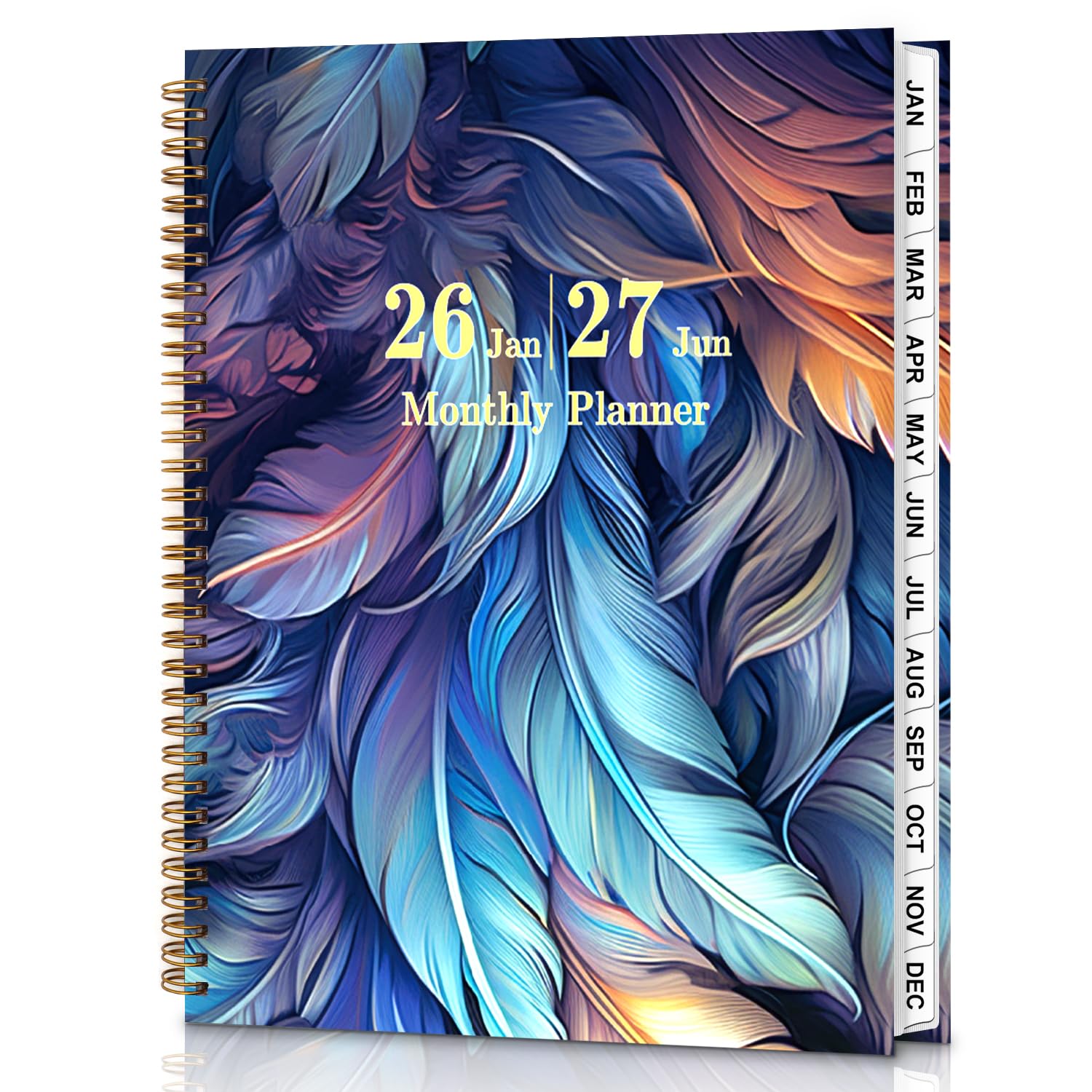 Monthly Academic Diary 2026-2027, 9'' x 11'' 18 Months Daily Planner with Spiral Bound, A4 Large Monthly Planners with Bookmark for Office School and Home โ image 1