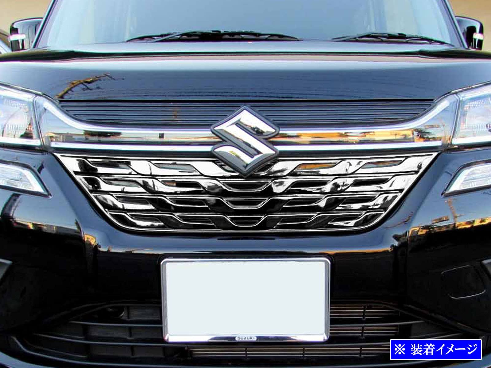 ソリオ　フロントグリル M'z SPEED 【未塗装品】[MA36S/MA46S ソリオバンディット 後期
