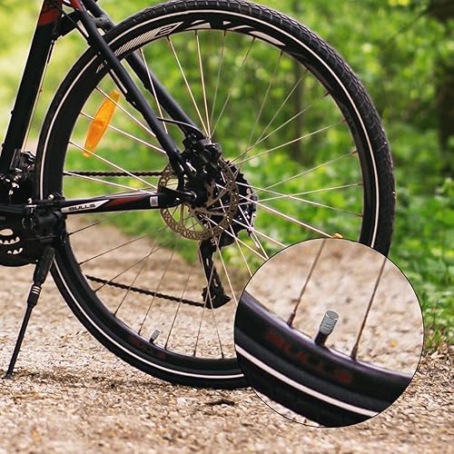 Miniatura 68 de Tapones de válvula de neumático de aleación de aluminio, 8 tapas universales para válvulas de neumáticos de automóvil, cubiertas universales