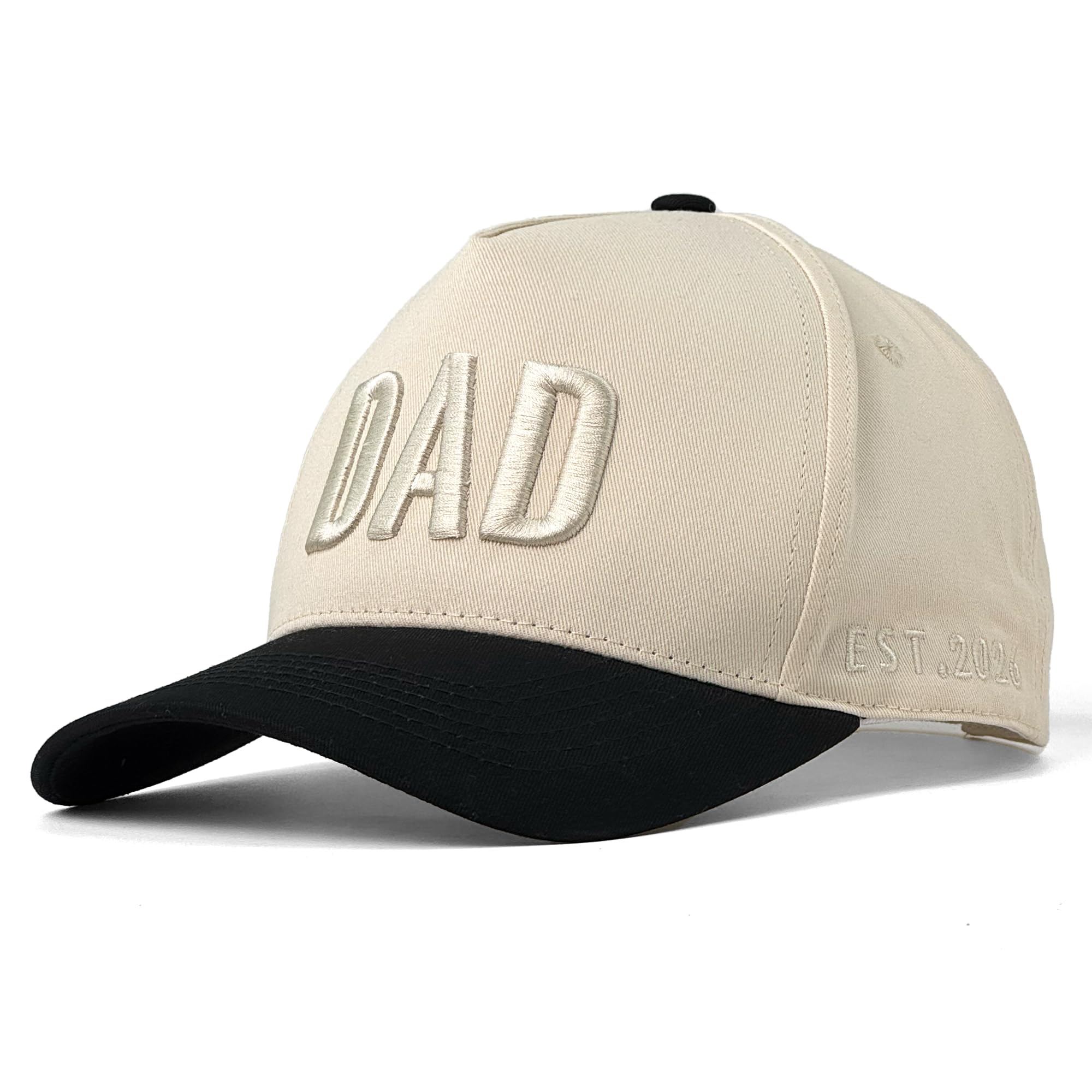 DAD Hat for Men, Adjustable Embroidered Cap with EST 2026, First for New Dad
