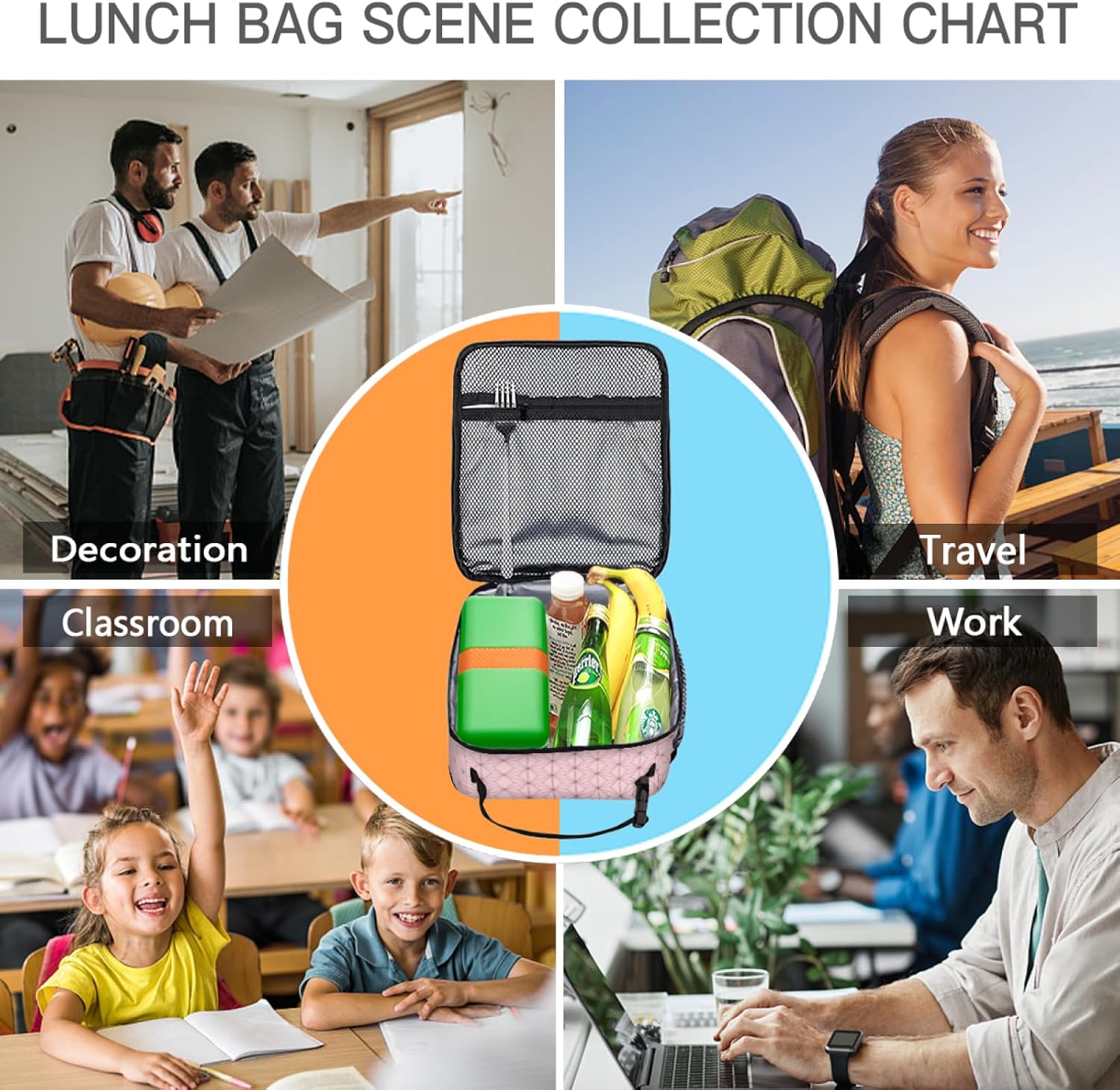 Anime Lunchbox Reusable Insulated Lunch Bag for All Season Use (Mdz)