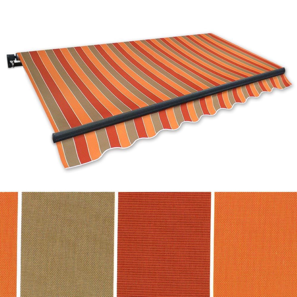 Amazon.de: Jawoll Gelenkarm-Markise 3 x 2,5 m braun-Terracotta  (Profilfarbe: Anthrazit) Sonnenschutz Alu Markise Schattenspender  Sonnensegel