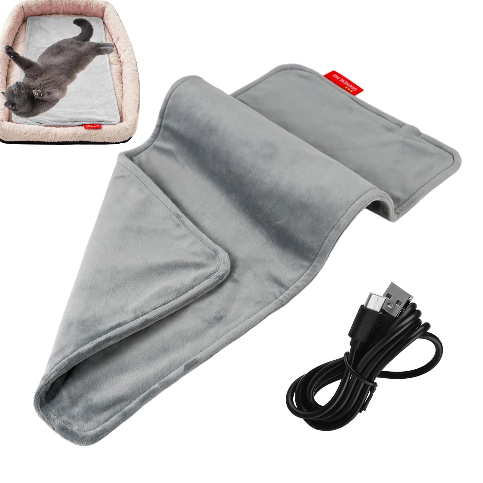 Cuscinetto Riscaldante Per La Schiena Termoforo Elettrico Per Spalle | Cuscinetto Riscaldante Per Collo Con Ricarica USB Per Schiena Gambe Braccia Ginocchia Sedia Divano Posto Di Lavoro Lettino