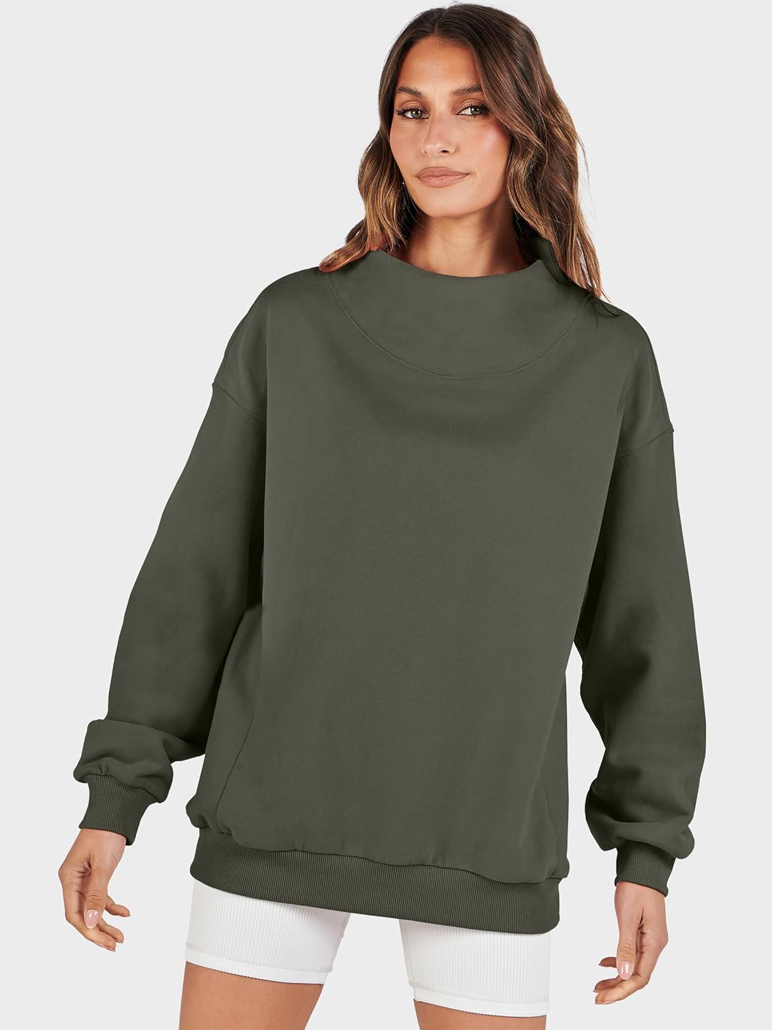 ANRABESS Womens Oversized Sweatshirts Turtleneck Pullover Long Sleeve Hoodies Tops 2025 Fall Fashion Preppy Outfits - Image 8