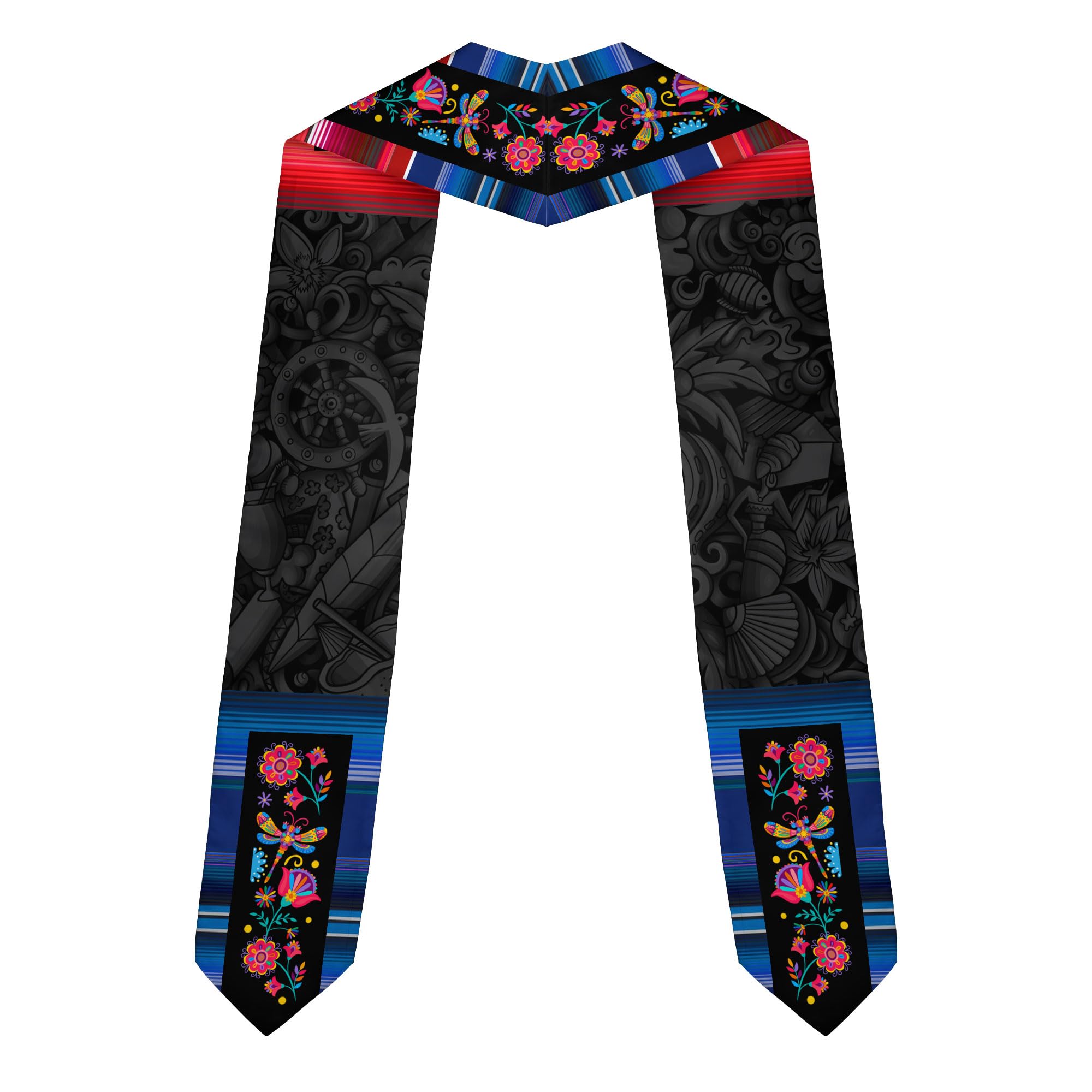 MonkeyVan Custom Dominican Sash Graduation, Dominicans Flag Graduation Sash 2025, Dominican Republic Graduation Stole Style 7