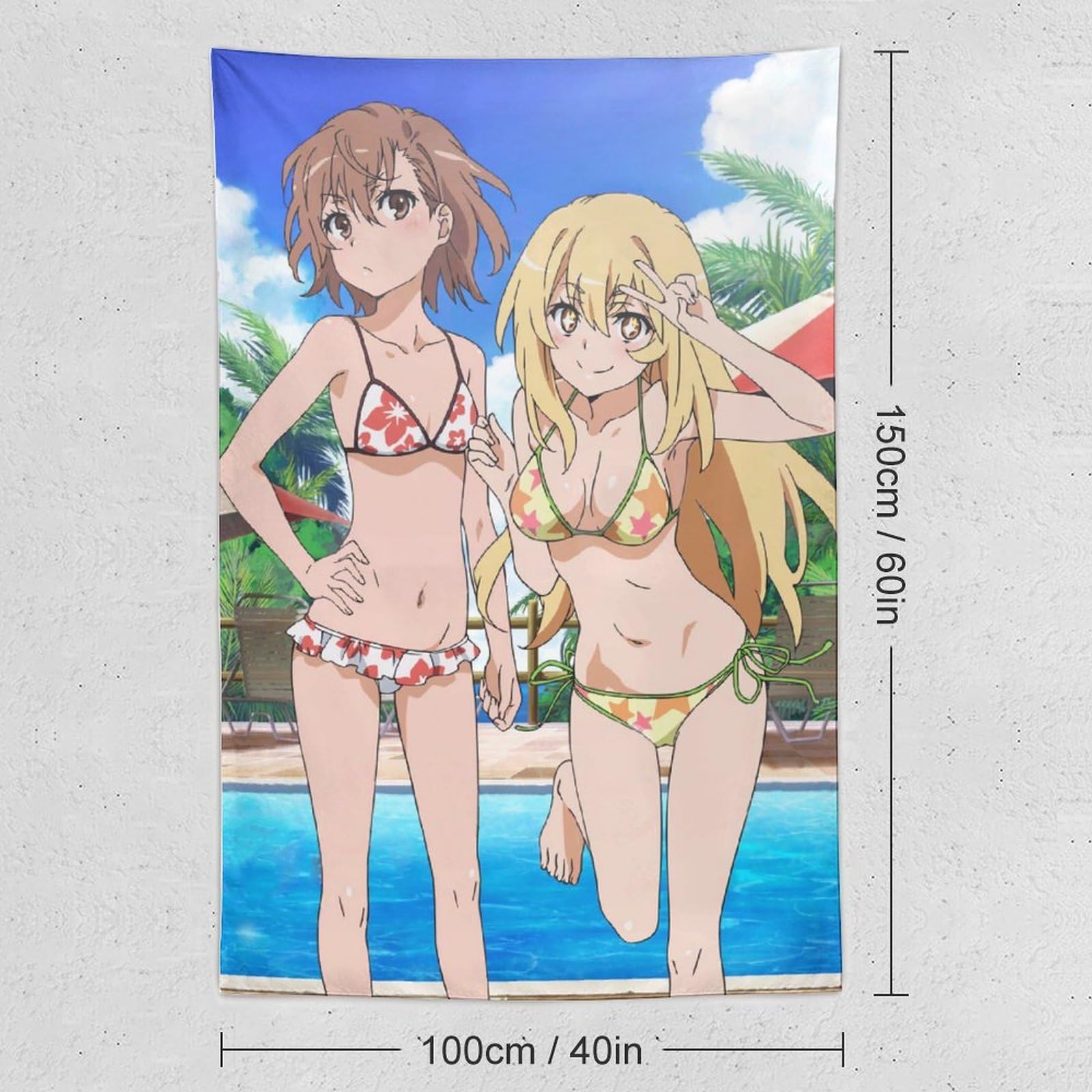 Amazon.co.jp: タペストリー アニメ柄 食蜂操祈 御坂美琴 とある科学の