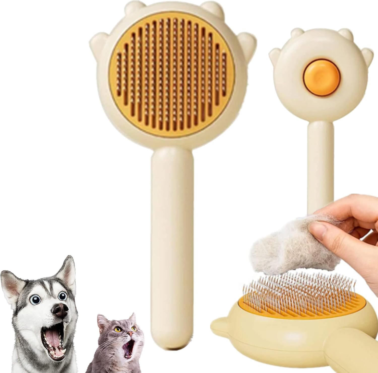 Purry Self Cleaning Brush, 2023 New Purry Self Cleaning Cat Brush