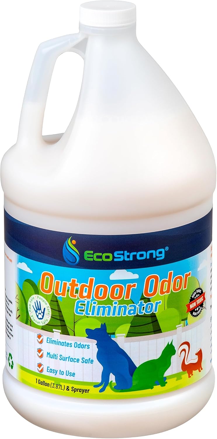 Eco Strong Outdoor Odor Eliminator Outside Dog Urine Enzyme Cleaner Powerful Pet, Cat