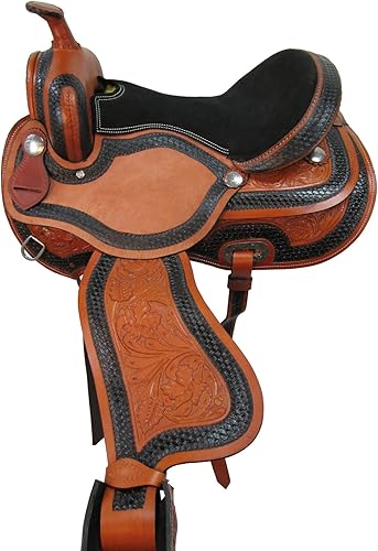 Miniatura 7 de Barrel Racing Western Horse Saddle Rodeo Pleasure Trail Cuero TACK 15 16 17 18