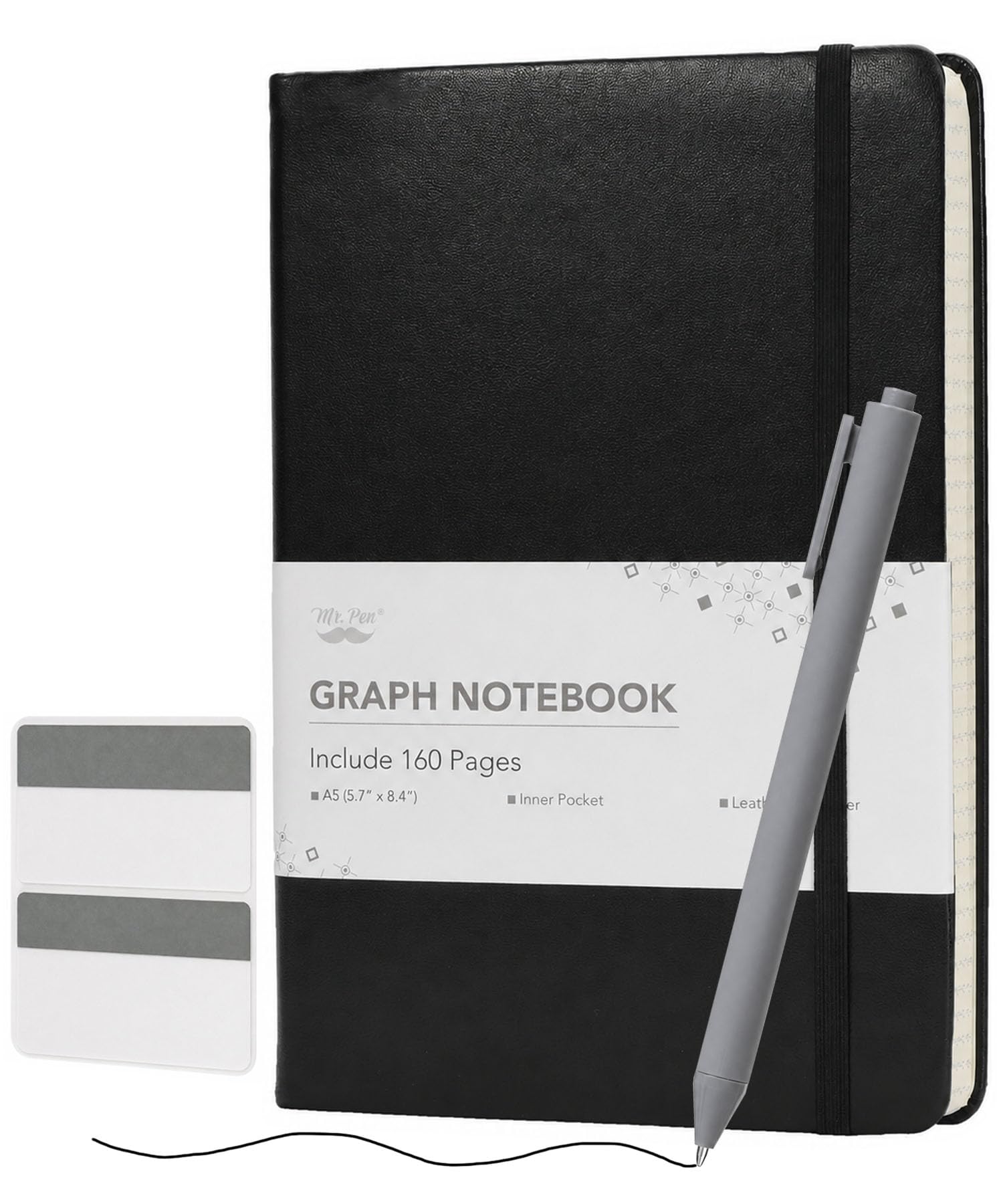 Graph Grid Journal Notebook, A5 (5.7" x 8.4"), 160 Pages
