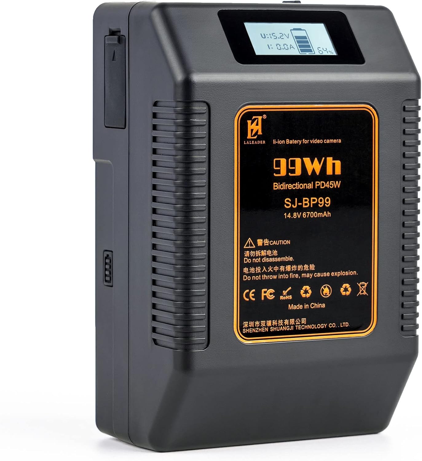 VILTROX 99Wh 14.8V V Mount Battery, 6700mAh VLock Mount Power Battery 10A Up Type