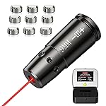 EZshoot 9mm Laser Bore Sighter 9 mm Red Laser Bore Sight with 9 pcs Batteries and Portable Tin Case