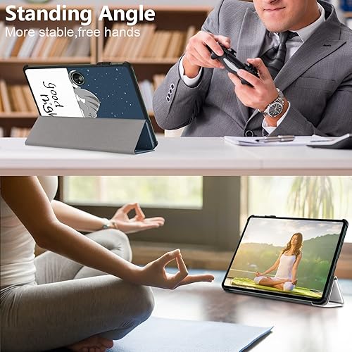 Miniatura 7 de Funda para OnePlus Pad 2023, plegable folio ultrafina de piel sintética para OnePlus PadOppo Pad 2 Lazy Cat