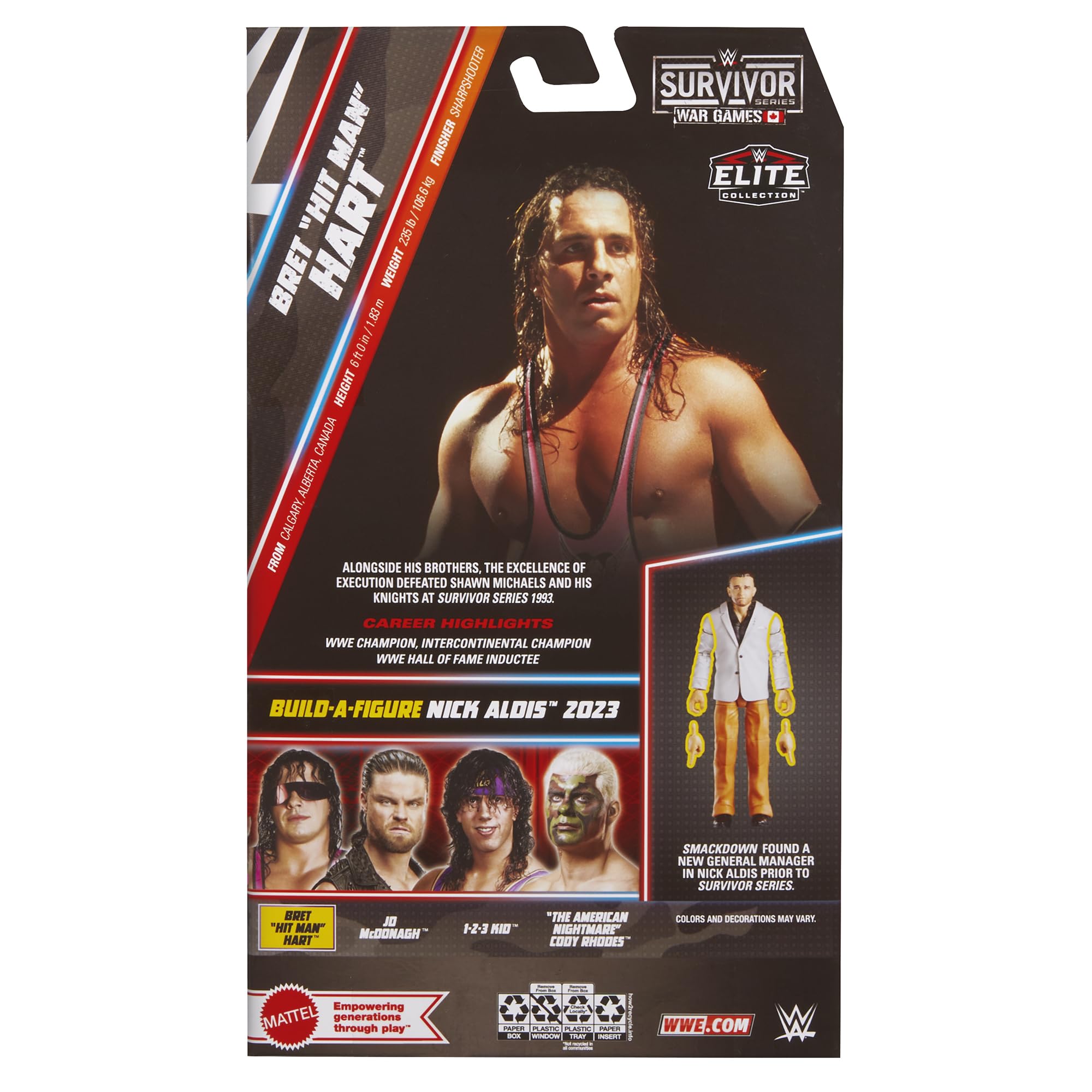 Amazon.co.jp: WWEブレットハートエリートサバイバーシリーズ2025