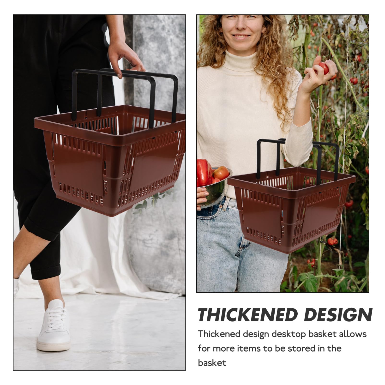 Healifty Sundries Basket Organizer Für Badezimmer Und Küche Praktischer Aufbewahrungskorb Mit Ergonomischem Griff Für Snacks Obst Und Mehr Robust Und Stilvoll