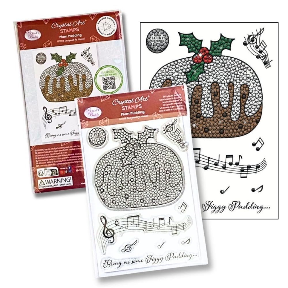 CRYSTAL ART A6 Stamp Set - Plum Pudding