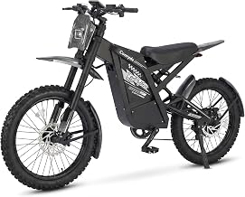 OUXI 2000 Offroad E-Bike Dirtbike Elektrofahrrad, 150Nm Drehmoment, 48V 30Ah Akku, 25 Zoll Reifen, Hydraulische Scheibenbremsen, Vollfederung, mit Blinker, E-Motocross