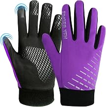 FINGER TEN Children's Winter Warm Anti-Slip Sport Cycling Gloves with Touch Screen Pair Value Running Gloves for Boys Girls School