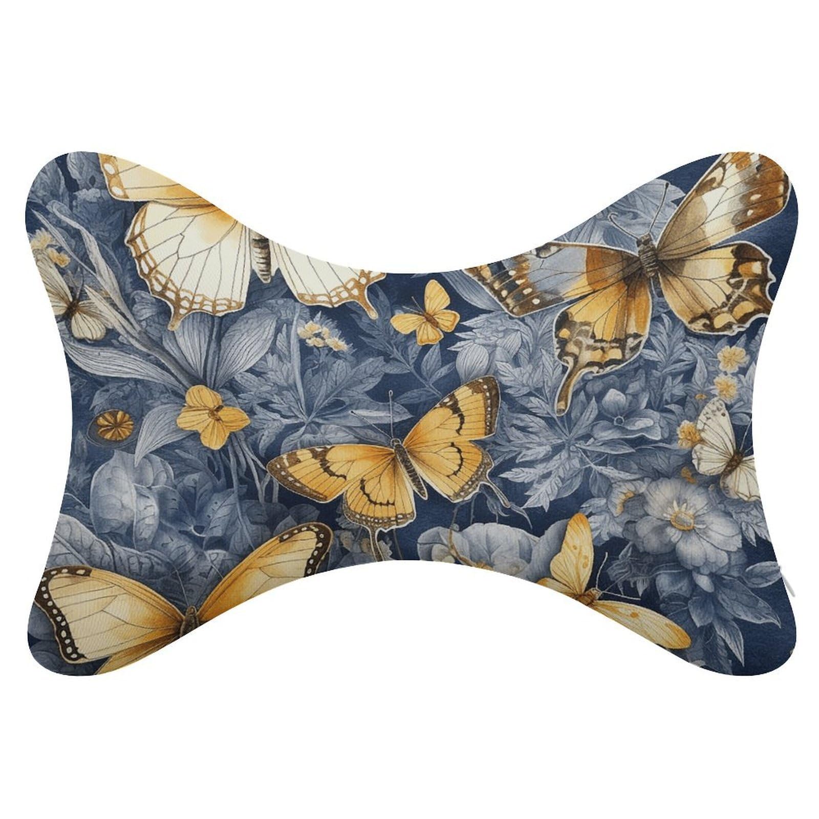 Adfgyerh Style Several Species Of Butterflies Pillow ，Memory Foam Pillow Core，Cushion,Provide Neck Support，Car Pillows For Travel Car Seats And Home Offices.