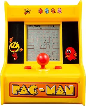 PAC-MAN Arcade Console, 2.5 Monochrome Display, Portable, Requires 2 AA Batteries