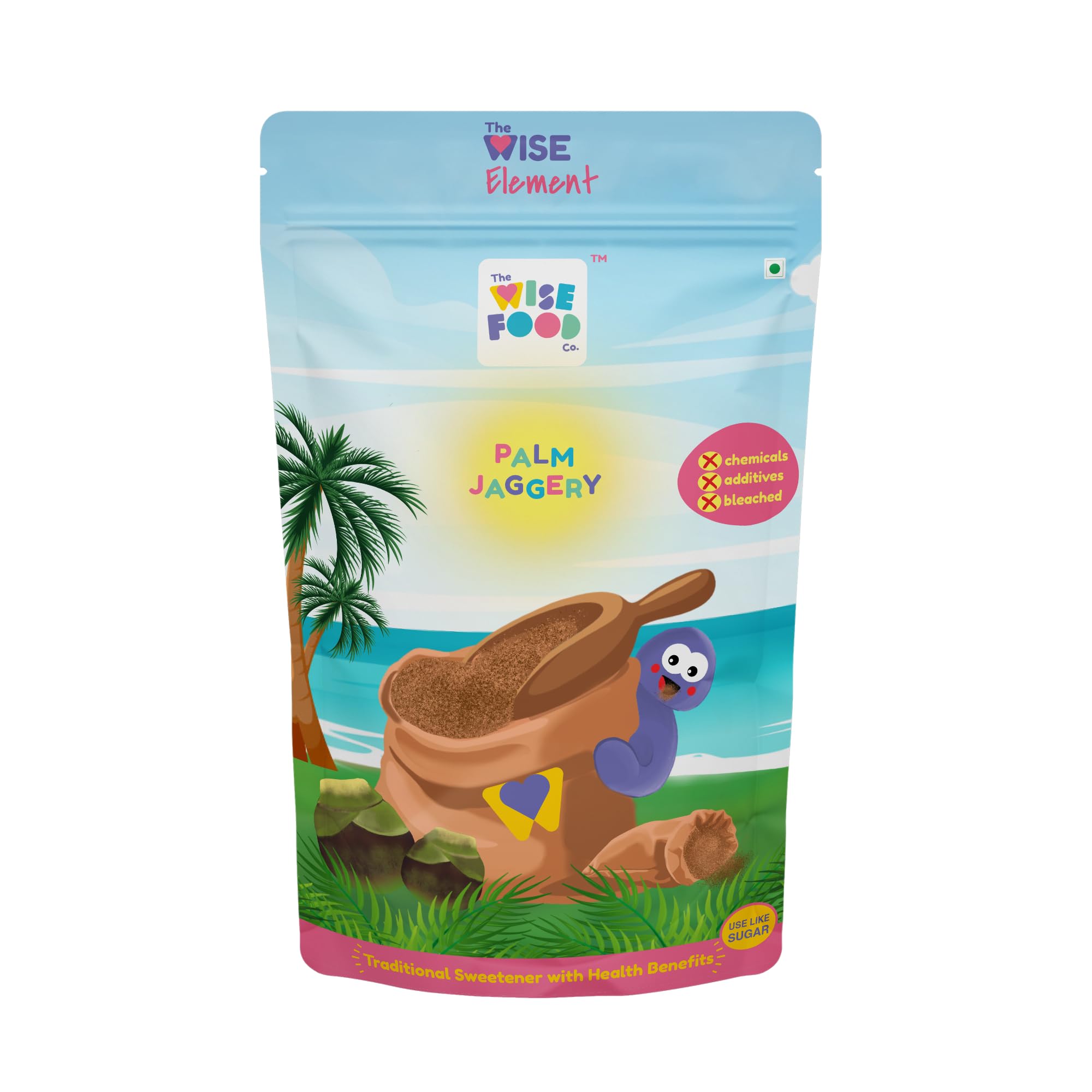 Wise Food - Natural Palm Jaggery (Karupatti, Tadgola Gur) | No Chemicals | No Additives | Rich in natural fiber and minerals | Palm Sugar (Palm Sugar, 800g) (B0CHPJ4LJR) Amazon Price History, Amazon Price Tracker