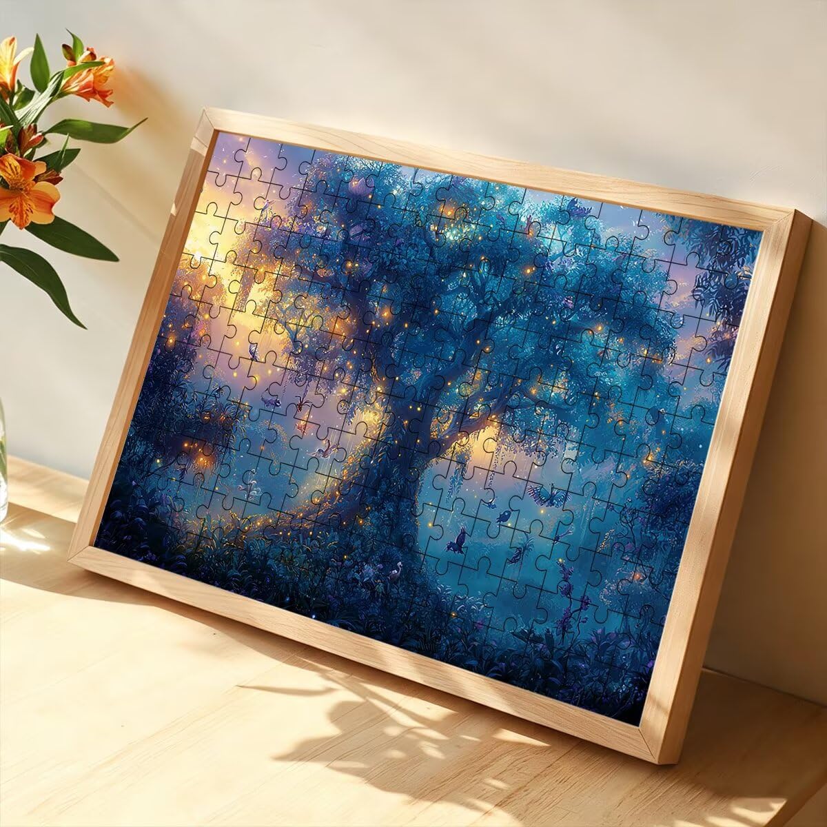 Puzzle 1500 Pezzi Albero, Puzzle Adulti Bird in Legno, 87x57cm -1433