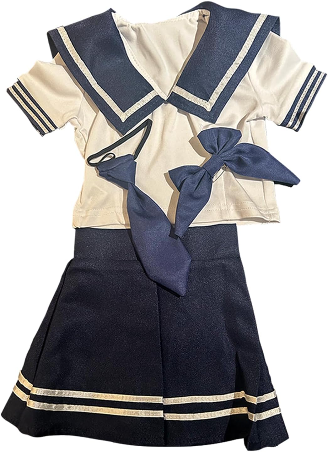 Doll Clothes for 32 inch 80cm Height Doll Clothing Life Size 1/2 Doll Sailor Skirt Sailor Suit Outfit Clothes Bust 50cm