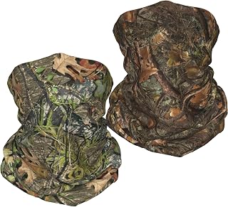 Valvphora 2 Pack Forest Camo Neck Gaiter Face Mask, Deer Hunting Accessories Gifts for Men,Gator Neck is Used for Forest